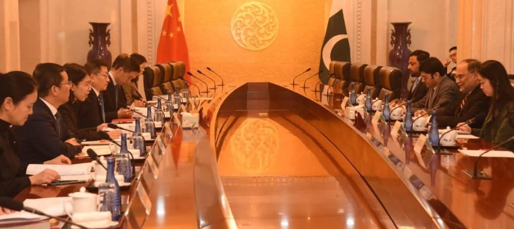 Federal Minister for Planning, Development, and Special Initiatives Prof Ahsan Iqbal Chaudhary met with China’s Vice Minister of Transport, Mr. Li Ying